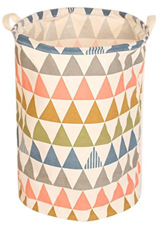 Dooxi Portabiancheria Impermeabile Tondo Cesto per Biancheria Sporca Grande Contenitori di Immagazzinaggio Cesto portaoggetti con Le Maniglie