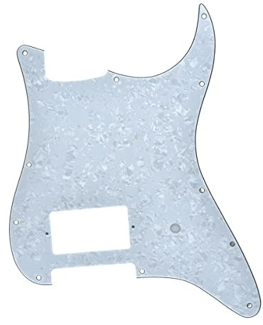 Kaish 11 Loch Gitarren- Schlagbrett für Fender Delonge, in verschiedenen Farben white pearl