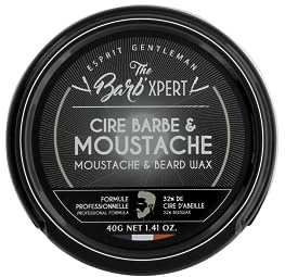 THE BARB XPERT – Cire À Barbe Moustache – Hydratation, Discipline Et Brillance – Bois De Santal, Huile De Ricin - Accessoire Soin Visage Homme - Entretien, Baume - Parfum Subtil Frais