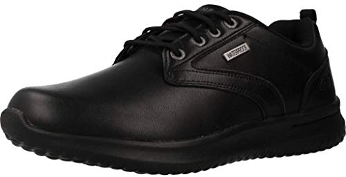 SKEAJ|#Skechers 65693 , Black Leather Bbk), 41.5 EU