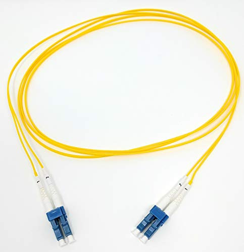 Cavo in fibra ottica duplex monomodale da 1,2 mm ad altissima densità da 5 metri (9/125) - LC a LC - giallo