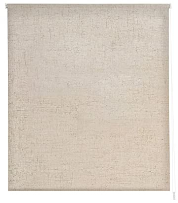 Estoralis | Ramsay | Estor Enrollable Diseño Moderno | Opaco Liso | Color Lino | 150 x 195 cm (Ancho/Alto) Tamaño Tela 147 x 190 cm | Estores para Ventanas y Puertas