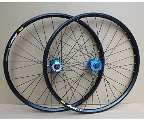 LSRRYD 24 Zoll BMX Felge Fahrradradsatz Scheibenbremse Fahrrad-Rad 32H Für 8-10-Gang-Kassettenschwungrad Abgedichtete Lagernaben QR (Color : C-Black, Size : 24inch)