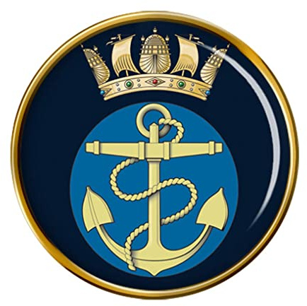 Royal Navy Gefoulter Anker Und Krone Anstecker Abzeichen