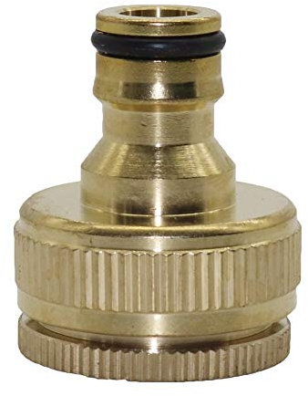 Hose Connector Adapter 3/4'',1 Brass Female Thread Quick Connector Washing Machine Gun Quick Connect Fitting Agriculture Water Connector 1 Pc (Color : Green, Diameter : 3/4'')