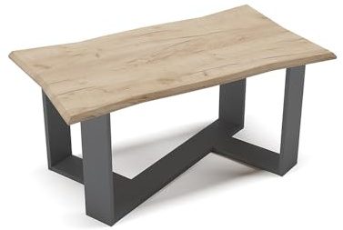 Vicco Mesa de Centro Arne, Roble Dorado, 90 x 50 cm