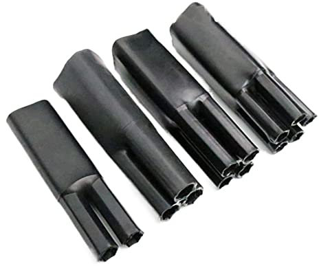 YSANO 2/3/4/5/Core Heat Shrinkable Cable Terminal with Glue Waterproof Heat Shrinkable Sleeve Double Shrinkage Black Shrink Branch (Color : 1pc, Size : 5.1(25-50))