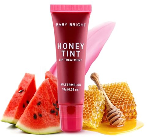 Behandlung mit Baby Bright Honey Lip Tint, Feuchtigkeitsspendende lip tint essence, verbesserter Tinted Lip Balm, pflegendes Squalan und Honigextrakt, langanhaltender Lippenstift – Watermelon 10 Gramm