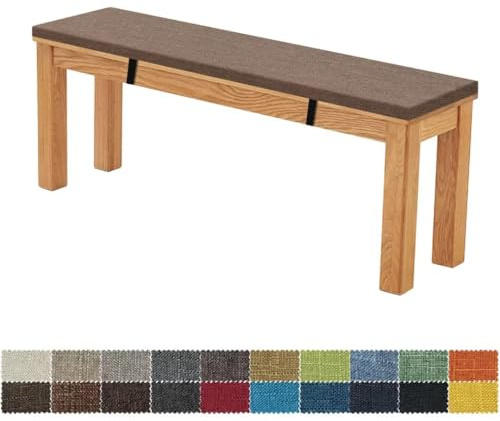FIOVIP Bankauflage Bankkissen Sitzbankkissen 90X40X5CM Abnehmbar Waschbar Doppelt rutschfest Hochelastischer Geeignet für Gartenbänke, Schaukeln, Terrassen, Innenbänke (Dunkelbraun)