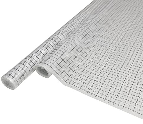 Nähmit - Kariertes Schnittmusterpapier Seidenpapier zum Schneidern, Breite: 80 cm, 15m mit Zentimeter Raster für Schnitte nähen zeichnen skizzen - halbtransparent Rasterpapier