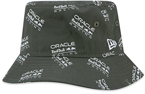 New Era ORBR Seasonal AOP Bucket Hat, Olive, L