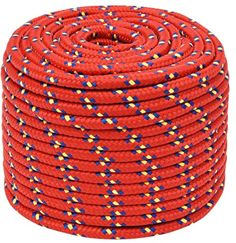 Homgoday Cuerda de Barco de Polipropileno 12mm x 25m - Resistente a la Intemperie, Ideal para Navegación y Acampada