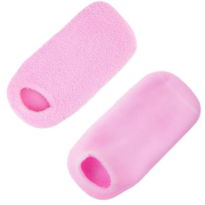 Calcetines de Gel de Spa Rosa de Hilo 1 Par para Pies | Suavizantes y Reparadores para Piel Agrietada, Diseño Novedoso y Único, Formato 1 Par