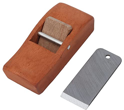 Mini Pialla a Mano, Mini Pialla per la Lavorazione del Legno, Blocco di Legno di Sandalo Rosso Lama in Acciaio Rifinitura a Mano Sbavatura Pialla, Pialla a Mano in Legno per,