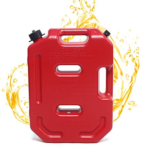 Oil Drum, 10L Oil Container, Petrol Cans, Car Motorcycle Petrol Fuel Diesel Oil Water Tank Canister Storage Container Drum, 47 * 33.5 * 10cm (Red)