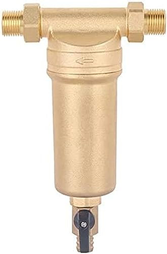 Prefiltro de agua para manguera de agua de pozo, filtro de agua caliente de sifón, sistema purificador de filtro de agua para toda la casa, filtro de sedimentos de acero inoxidable de 40 micras