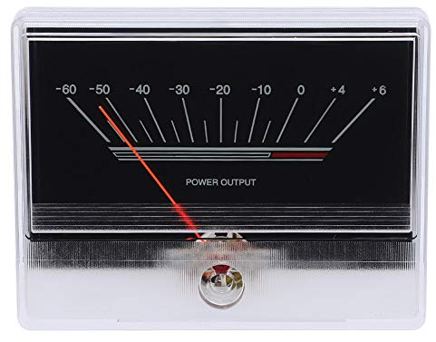 Fafeicy VU-Meter, Blaue Worte, Hintergrundbeleuchtung, DB-Meter, Audio-Leistungsverstärker, 960 uA ± 10% Stromempfindlichkeit, für Heimwerker, Heim-Audio, Auto-Audio-, Audio
