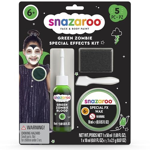 SNAZAROO KIT TRUCCO EFFETTI SPECIALI SANGUE ZOMBIE VERDE