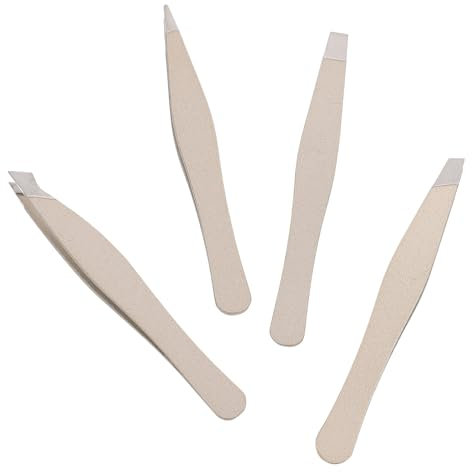 DRESSOOS 4stücke Mini Edelstahl Augenbrauen Pinzette Mit Augenbrauen Clips Beauty Werkzeuge Für Salon Und Heimgebrauch