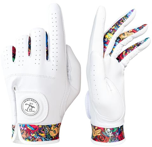 Skins Golf Handschuhe – absolut einzigartige Designs | AAA Cabretta-Leder | Herren-Golfhandschuh | Größen S-XL | kann auf der linken Hand getragen werden (Golf Monsters, M/L)