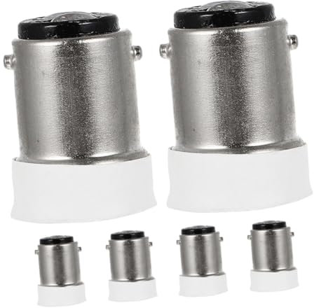SHINEOFI 6pièces Lot De Convertisseurs Douille Lampe Support Bouton Lumière Remplacement Douille Lampe Suspendue