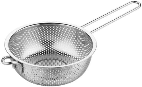 PRICE BEATER Stainless Steel Colander Basket with Handles, Heavy-Duty Strainer for Pasta, Vegetables, Fruits & Kitchen Use, Rust-Resistant, Lightweight & Easy to Clean (25.5CM)