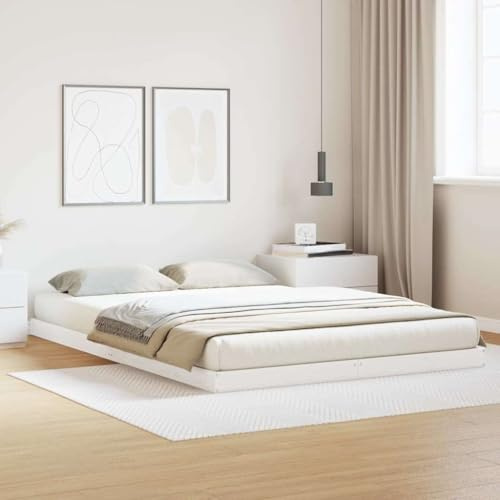 Hommdiy Bodenbett 160x220 cm Massivholz Kiefer