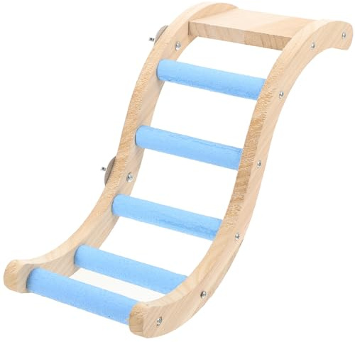 YARNOW Échelle Suspendue en Bois pour Cage à Perroquet, Jouet Interactif pour Oiseaux, Décoration Maison et Stimulation Mentale des Perroquets
