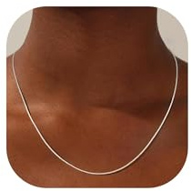 SLOONG 0.8mm Breit 925 Sterlingsilber Over Boxkette Damen 41cm