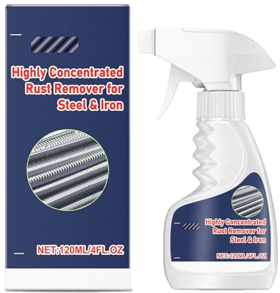 Dissolvant de rouille haute performance pour métal, puissant dissolvant de rouille pour métal et acier inoxydable, Highly Concentrated Steel Rust Remover, Spray Anti-Rouille Instantané (1PC)