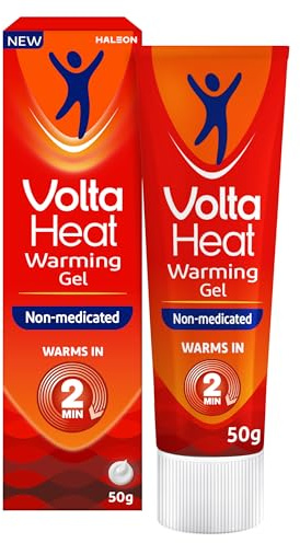 VoltaHeat Warming Gel from the Voltarol Family, Fast-Acting Warmth in 2 Minutes, Gentle Warming Action, Non-Medicated, Absorbs Fast, Non-Sticky and Non-Greasy, No Strong Smell, 50 g