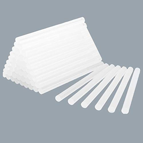 COLA TERMOFUSIBLE BLANCA - BOLSA 1KG = 50 BARRAS de silicona para pistola caliente 11mm x 200mm - PROFESIONAL - (Made in SPAIN)