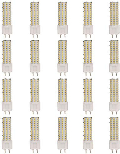 Esbaybulbs 12W G12 Bi-Pin Base Corn Bulb SMD 108 LEDs, 20 Pack Warm White Color 3000K LED Light for LED Track Spotlight Lighting Fixture