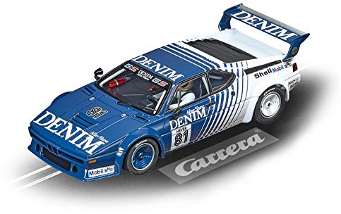 Carrera Digital 132 BMW M1 Procar Denim, No.81, 1980 | Slotcar für Rennbahn | Front- & Rücklicht & Bremslicht | Digital steuerbar | Maßstab 1:32 | Spielzeug für Kinder ab 8 Jahre & Erwachsene