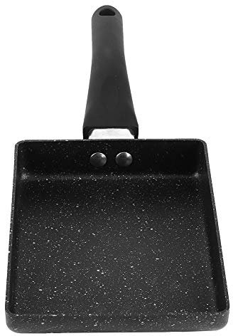 Poêle à omelette carrée Tamagoyaki Poêle à crêpes antiadhésive Poêle à crêpes avec poignée en plastique Petit déjeuner Sandwich Crêpes Maker Cuisine Outil de cuisson