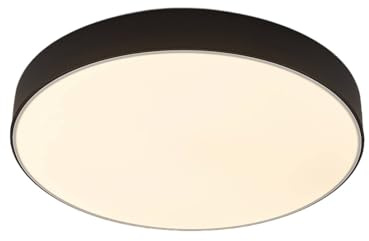 Lindby LED Deckenleuchte Simera dimmbar (Modern) in Schwarz (1 flammig,) - Lampe Deckenlampe Wohnzimmerleuchte