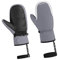 OHRAIN Ski-Fäustlinge für Damen und Herren, Winter-Schneehandschuhe, warm, wasserdicht, für kaltes Wetter, Schneemobil, Skifahren, Snowboarden und Bergsteigen, Grau