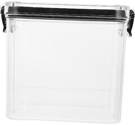 Beaupretty Pet Sealed Jar Square Airtight Container for Dog and Cat Food Storage for Kitchen Use Capacity for Snack and Dry Food Keeping