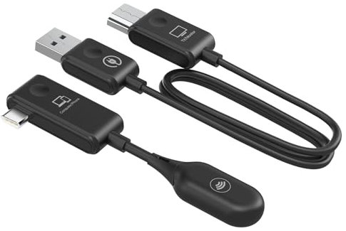 MINIX C1 Estensore Wireless USB-C, 164FT/50M Trasmettitore e Ricevitore HDMI, Kit Extender 5G Lettore Streaming Audio Video, per Laptop/PC/Fotocamera su TV/Proiettore/Monitor