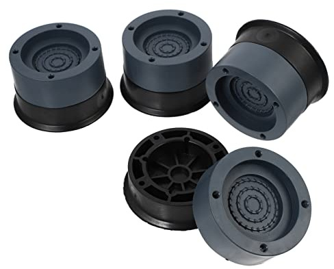 Fußpolster für Waschmaschine 4 Stück Kunststoff, 4, 5 Cm | Antirutsch Funktion, Leicht Abnehmbar und Montierbar, für Haus und Bad