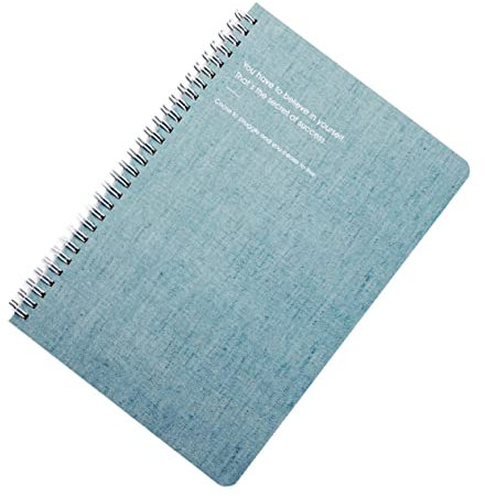 CAXUSD 2stücke Notizbuch Mit Seitlicher Spirale Himmelblau Dickes Papier Für Angenehmes Schreiben Für Reisen Tagebuch Und Notizen