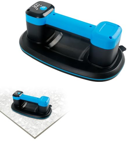 Ventosa de vacío eléctrica con pantalla LCD, capacidad de carga de 300 kg, elevador de cristal para madera de granito, paneles secos, placas pesadas, herramientas de movimiento