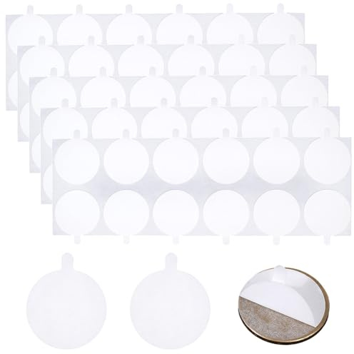 GORGECRAFT 360 st dubbelsidiga självhäftande vaxförseglingsklistermärken 2,5 cm klibbiga prickar cirkelskivor rund självhäftande baksida avtagbar spårlös kuvertförseglare för vaxtätning vägghängande