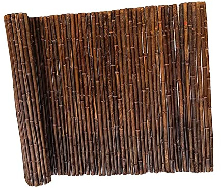 Clôture d'intimité en bambou de 1,2 m de haut - Panneau de clôture en bambou pour jardin, balcon et piscine - Revêtement mural décoratif - Dimensions : 250 x 80 cm (L x H)