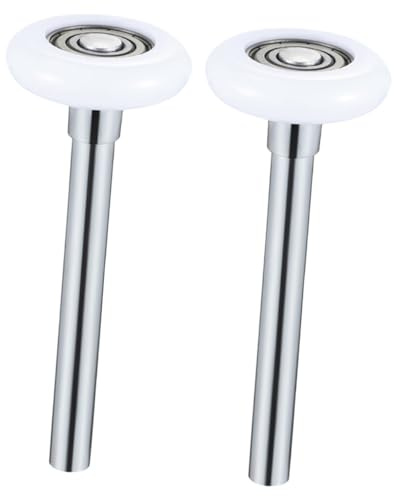 NIYANGLE Garage Door Rollers Replacement Rollers 2pcs with Steel Bearings Nylon Easy to Install and Quieter Operation for Residential Garage Doors for Gate Wheels