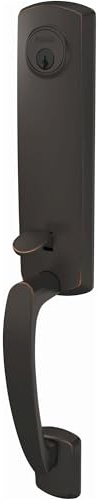 SCHLAGE FCT58GRW716 FCT58-GRW Custom Greenwich Keyed Entry Single Cylinder Half Plate Handleset - Exterior Only
