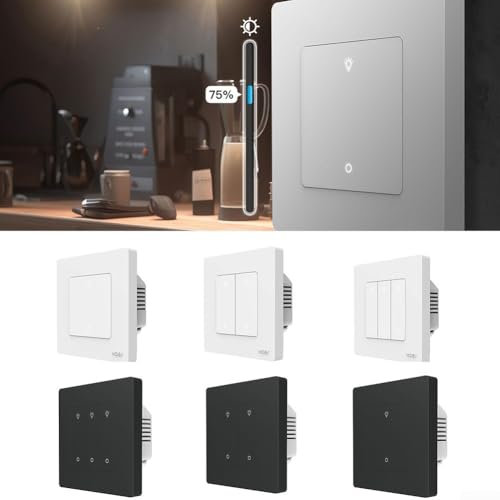 Stylish and Compact For Zigbee Light Dimmer Switch for Modern Homes, 13Gang (grey 3 Gang)