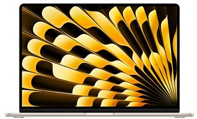 Apple 2025 MacBook Air de 15 Pulgadas con Chip M4: diseñado para Apple Intelligence, Pantalla Liquid Retina de 15,3 Pulgadas, 16 GB de Memoria unificada, 256 GB SSD, Teclado español; Blanco Estrella