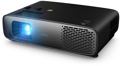 BenQ W4100i 4K Home Cinema Wall Projector with 3200 Lumens for Movies and Android TV Dongle for Wireless Entertainment