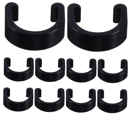 UKCOCO 10 Pezzi Clip di Fissaggio del Tubo fermacavi per Mountain Bike Fibbia cavour fermacavo Clip di Fissaggio della del Freno Morsetto per Tubo della della Bici Black